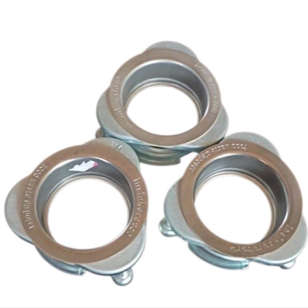Insinkerator Stainless Steel Sink Flanges Quick Lock Design (Lot Of Three)